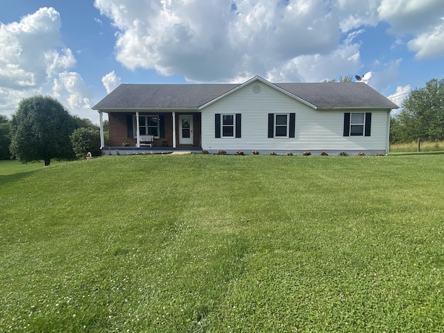 5515 Van Meter Rd, Winchester, KY 40391 - view of front of property featuring a porch, a front lawn, and roof with shingles