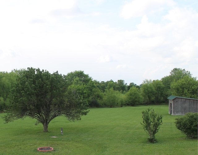 5515 Van Meter Rd, Winchester, KY 40391 - view of grassy yard with an outbuilding