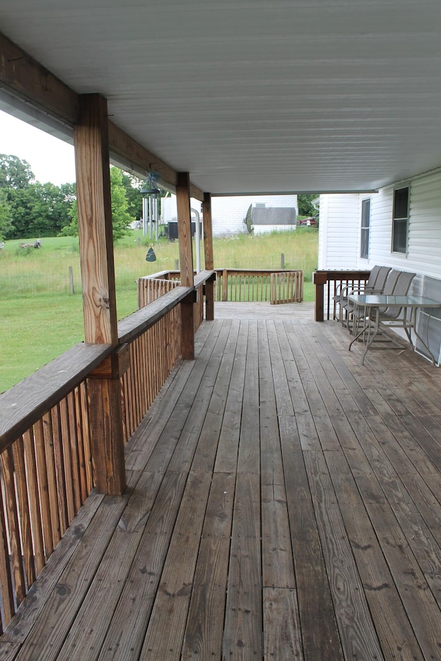 5515 Van Meter Rd, Winchester, KY 40391 - deck featuring a lawn