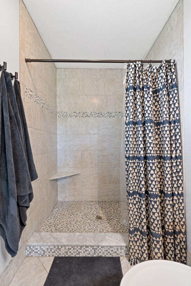 313 Man O War Ct, Lawrenceburg, KY 40342 - full bath featuring tiled shower and tile patterned flooring