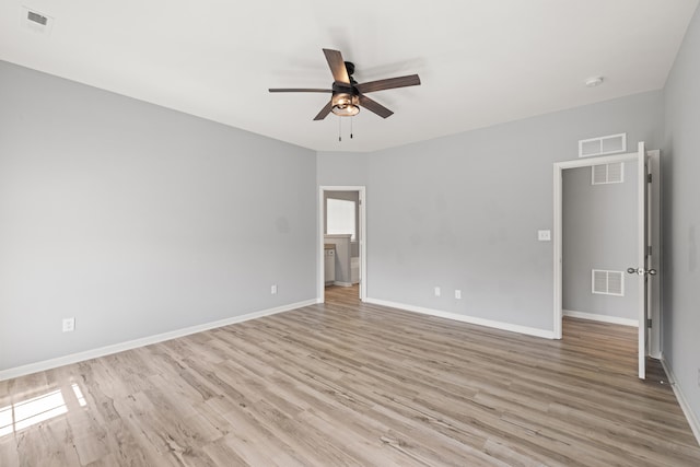 1152 Leanndra Park, Lexington, KY 40511 - empty room featuring a ceiling fan, light wood-type flooring, and a smoke detector