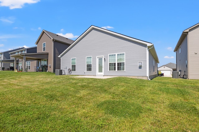 1152 Leanndra Park, Lexington, KY 40511 - rear view of property with a lawn and a patio area