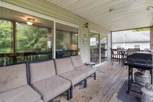 2394 Roberts Bend Rd, Burnside, KY 42519 - deck with grilling area and outdoor dining area
