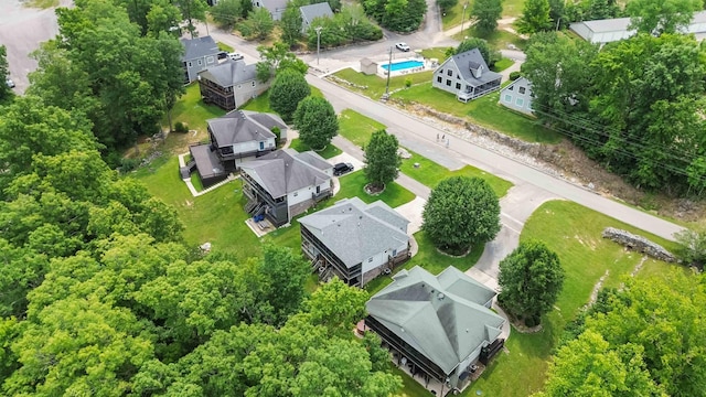 2394 Roberts Bend Rd, Burnside, KY 42519 - aerial perspective of suburban area featuring a pool area