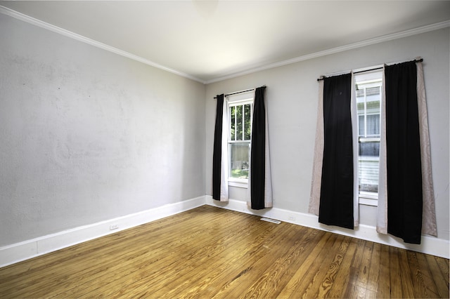 127 Locust Ave, Lexington, KY 40505 - empty room with wood finished floors and ornamental molding