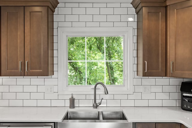 4109 Bridgemont Ln, Lexington, KY 40515 - kitchen with backsplash, light countertops, and dishwasher