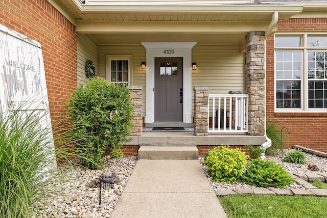 4109 Bridgemont Ln, Lexington, KY 40515 - entrance to property with a porch