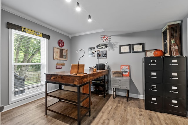 4109 Bridgemont Ln, Lexington, KY 40515 - office space with light wood-type flooring and ornamental molding
