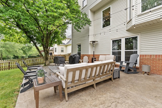 4109 Bridgemont Ln, Lexington, KY 40515 - view of patio / terrace featuring an outdoor hangout area and area for grilling