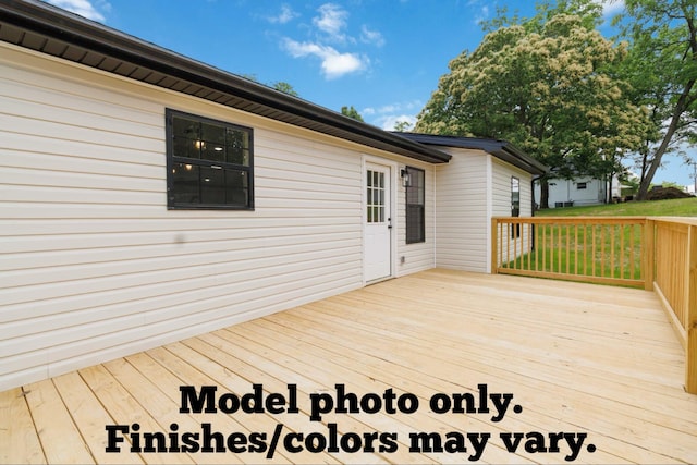 61 Vine St, Corbin, KY 40701 - view of wooden deck