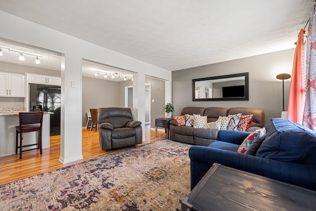 215 New Dixville Rd, Harrodsburg, KY 40330 - living room with light wood-style floors and track lighting