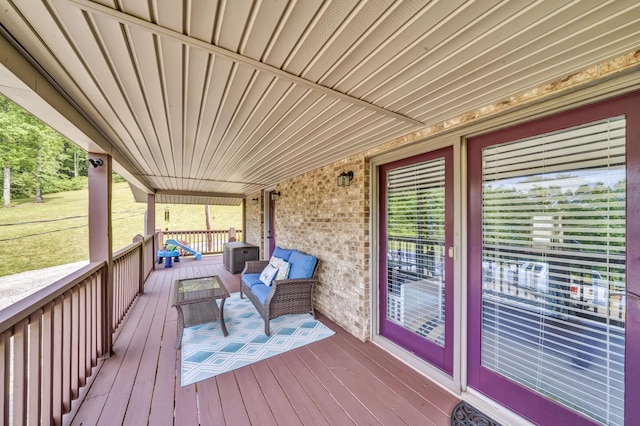 72 Blevins Ln, Vanceburg, KY 41179 - view of wooden terrace