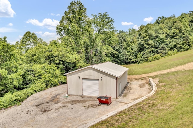 72 Blevins Ln, Vanceburg, KY 41179 - detached garage featuring driveway