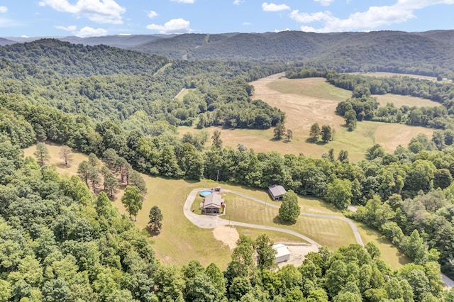 72 Blevins Ln, Vanceburg, KY 41179 - bird's eye view of a mountainous background