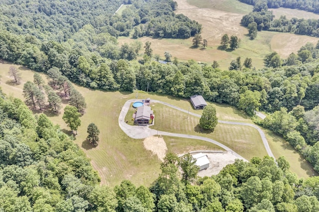 72 Blevins Ln, Vanceburg, KY 41179 - drone / aerial view of a heavily wooded area