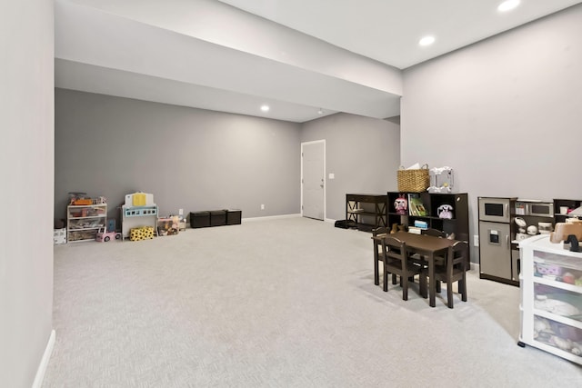 81 Grand Crossing Ct, Somerset, KY 42503 - recreation room with carpet floors and recessed lighting