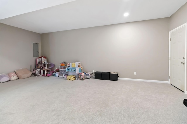 81 Grand Crossing Ct, Somerset, KY 42503 - game room with carpet floors and electric panel