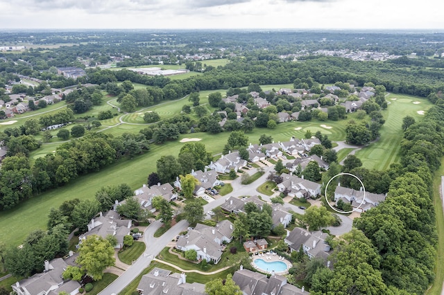 1107 Zoeller Ct, Lexington, KY 40511 - aerial view of property's location with nearby suburban area and a local golf course