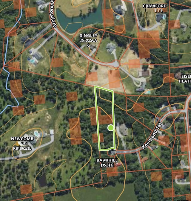 190 Keeneland Trl, Corbin, KY 40701 - aerial view of property's location