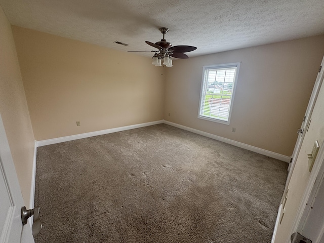 1459 Kit Cowan Rd, Somerset, KY 42501 - carpeted empty room featuring a ceiling fan and a textured ceiling