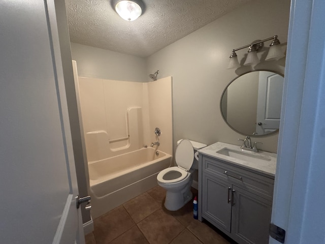 1459 Kit Cowan Rd, Somerset, KY 42501 - full bath with vanity, tub / shower combination, tile patterned floors, and a textured ceiling