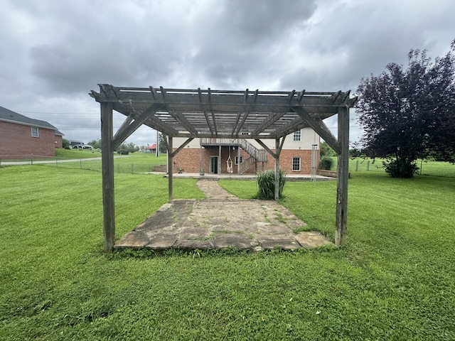 1459 Kit Cowan Rd, Somerset, KY 42501 - view of yard featuring a patio and a pergola