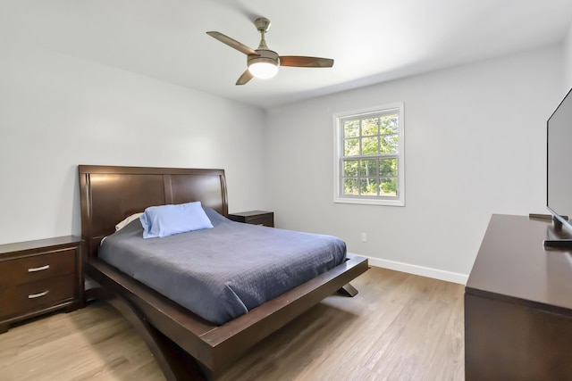 168 Kentucky Ln, Pine Knot, KY 42635 - bedroom featuring light wood finished floors and a ceiling fan