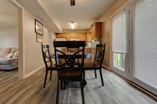 111 Quail Ridge Rd, Winchester, KY 40391 - dining area with baseboards and wood finished floors