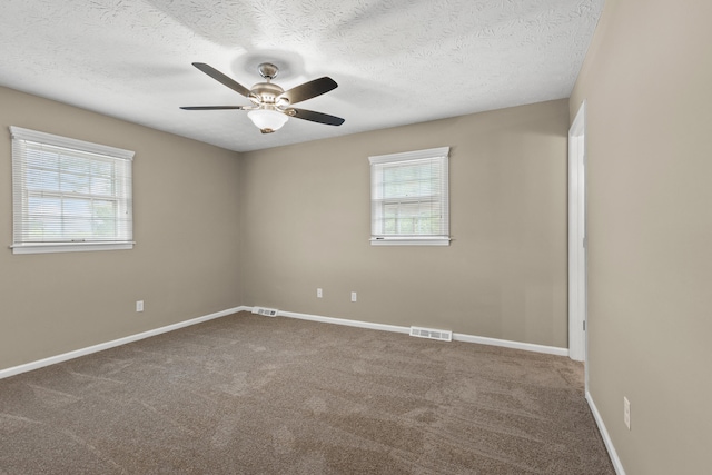 3848 Mcgarry Dr, Lexington, KY 40514 - unfurnished room featuring a ceiling fan, carpet, and a textured ceiling