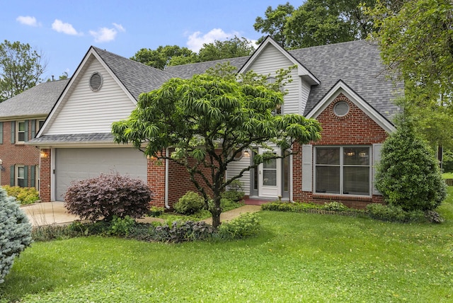 1048 Vero Ct, Lexington, KY 40509 - traditional home featuring brick siding, roof with shingles, and a garage