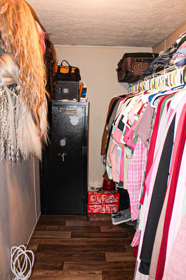 610 Freeman Branch Rd, East Bernstadt, KY 40729 - walk in closet with wood finished floors