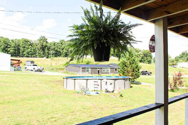 610 Freeman Branch Rd, East Bernstadt, KY 40729 - view of grassy yard featuring an outdoor pool