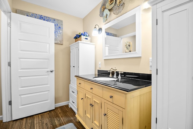 1809 Pine Top Rd, London, KY 40741 - bathroom featuring vanity and wood finished floors