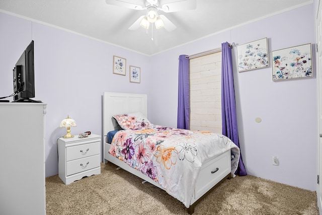 1809 Pine Top Rd, London, KY 40741 - carpeted bedroom with a ceiling fan and crown molding