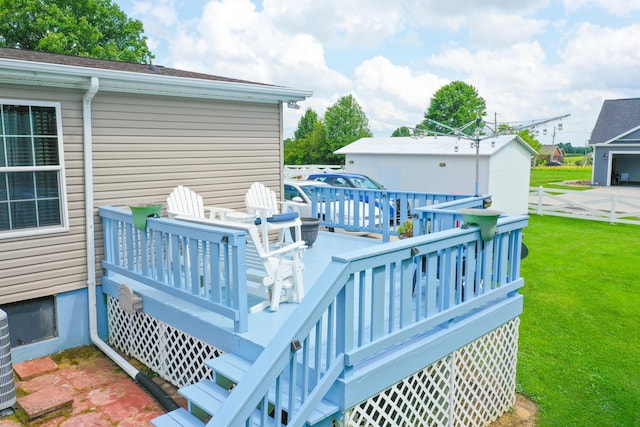 1809 Pine Top Rd, London, KY 40741 - deck with a lawn