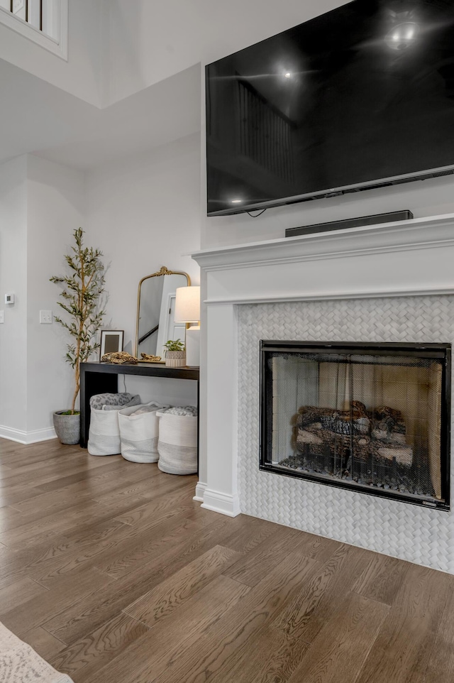 1912 Tidewater Flt, Lexington, KY 40509 - detailed view of a fireplace and wood finished floors