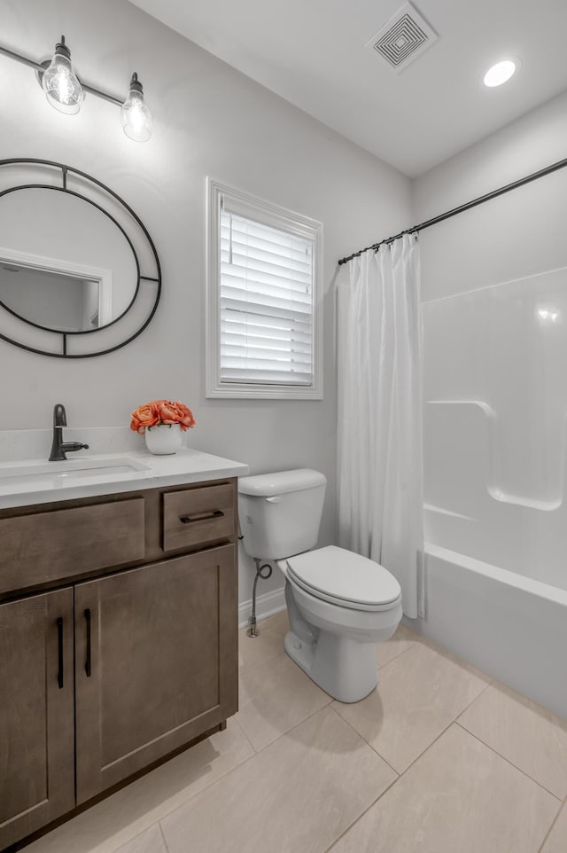 1912 Tidewater Flt, Lexington, KY 40509 - bathroom with vanity, tile patterned flooring, and shower / bath combination with curtain