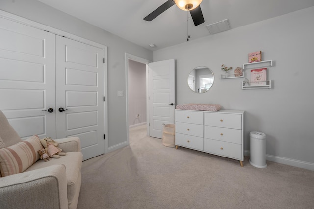 1912 Tidewater Flt, Lexington, KY 40509 - living area featuring light colored carpet and ceiling fan