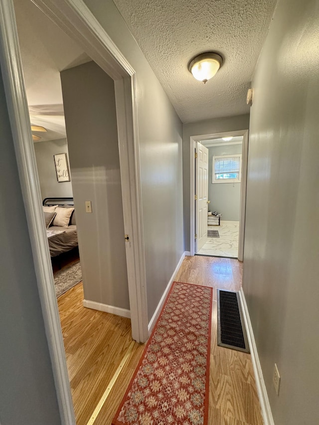 120 Lanetown Rd, Nancy, KY 42544 - corridor with wood finished floors and a textured ceiling