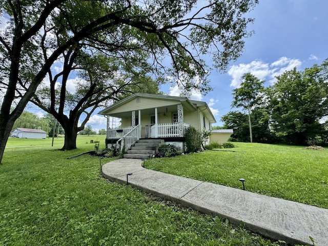 120 Lanetown Rd, Nancy, KY 42544 - bungalow-style house with a porch and a front yard