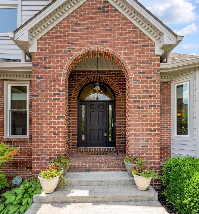 315 The Woods Ln, Winchester, KY 40391 - doorway to property with brick siding