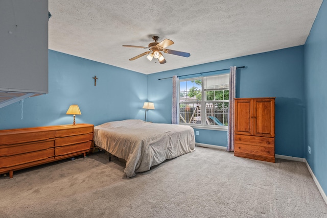 332 Weslyn Way, Nicholasville, KY 40356 - bedroom with carpet floors, a textured ceiling, and ceiling fan