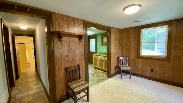 2240 Denny Ridge Rd, Nancy, KY 42544 - living area featuring wooden walls