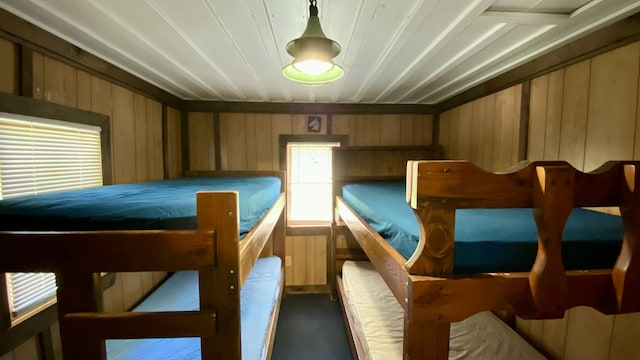 2240 Denny Ridge Rd, Nancy, KY 42544 - bedroom featuring wooden walls