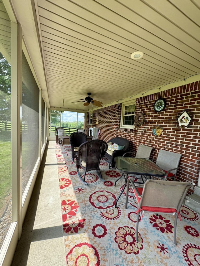 4295 Vince Rd, Nicholasville, KY 40356 - view of patio / terrace with a ceiling fan
