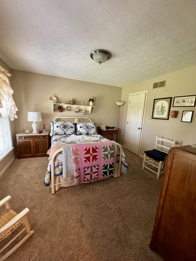 4295 Vince Rd, Nicholasville, KY 40356 - bedroom with a textured ceiling and carpet flooring