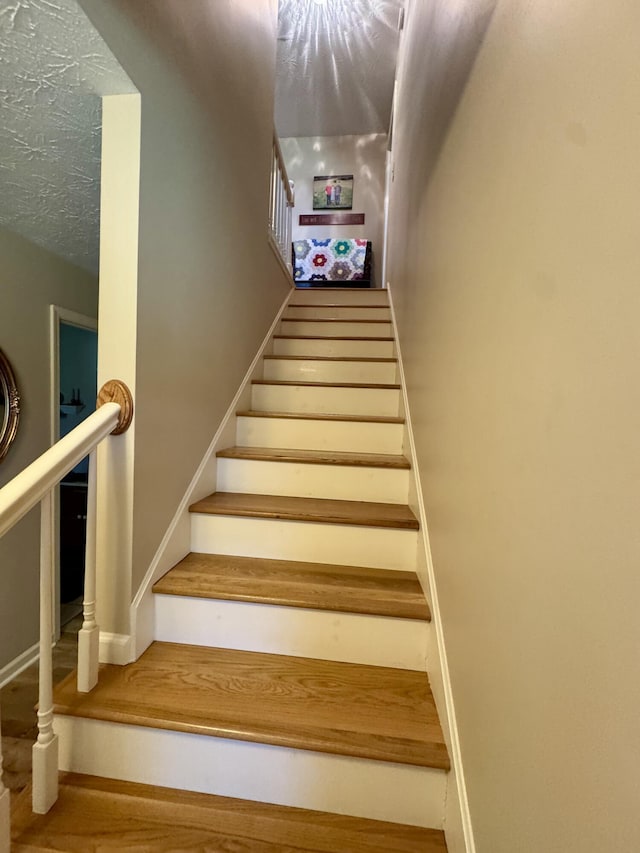 4295 Vince Rd, Nicholasville, KY 40356 - staircase with wood finished floors and baseboards
