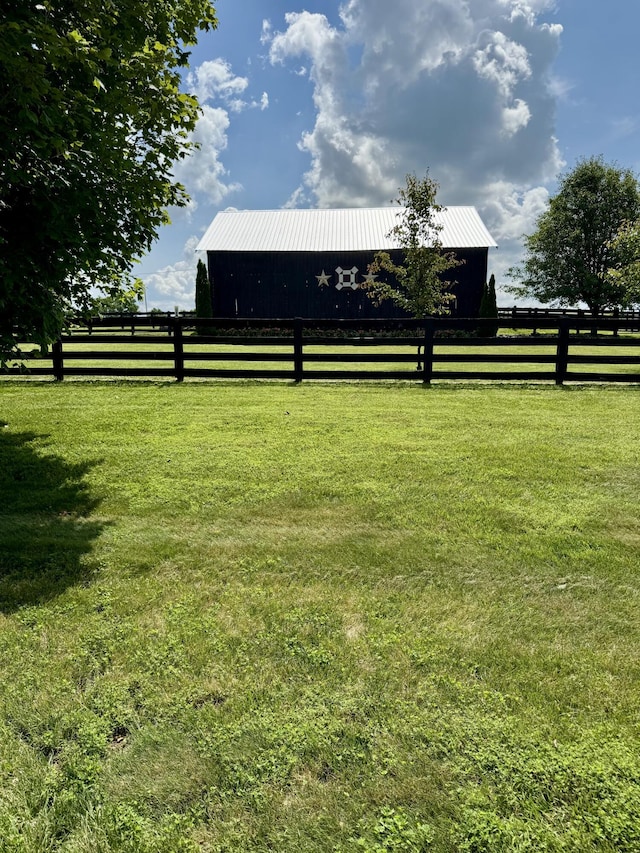 4295 Vince Rd, Nicholasville, KY 40356 - view of yard with an outbuilding, a rural view, and a pole building