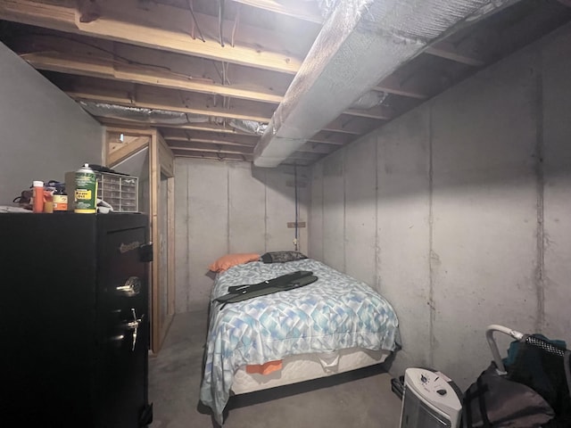 195 Copperhead Rd, Corbin, KY 40701 - bedroom with concrete floors
