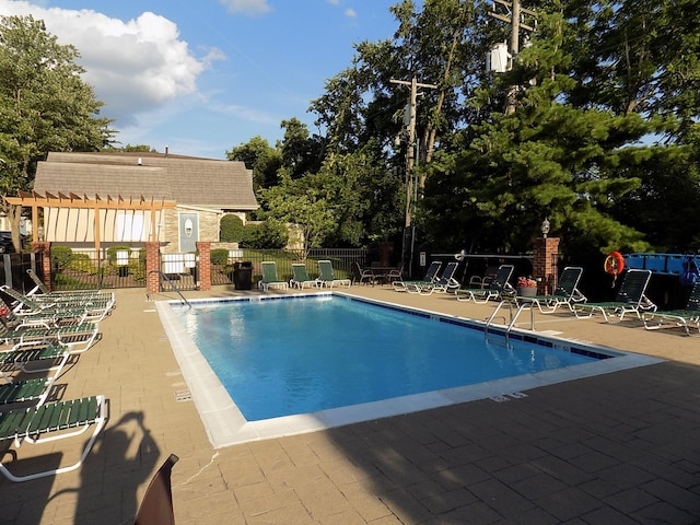131 Regency Point Path, Lexington, KY 40503 - community pool with a patio area and a pergola